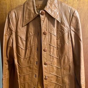 Vintage 80’s Montgomery Ward Leather Jacket
